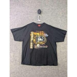 Pittsburgh Steelers Shirt Mens NFL Football Super Bowl XL Champions Tee